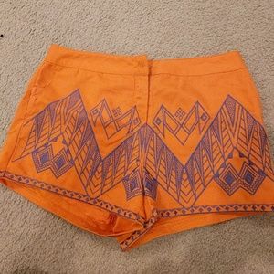 Embroidered shorts